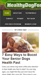 Mobile Screenshot of healthydogforlife.com