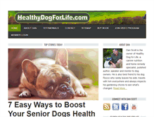 Tablet Screenshot of healthydogforlife.com